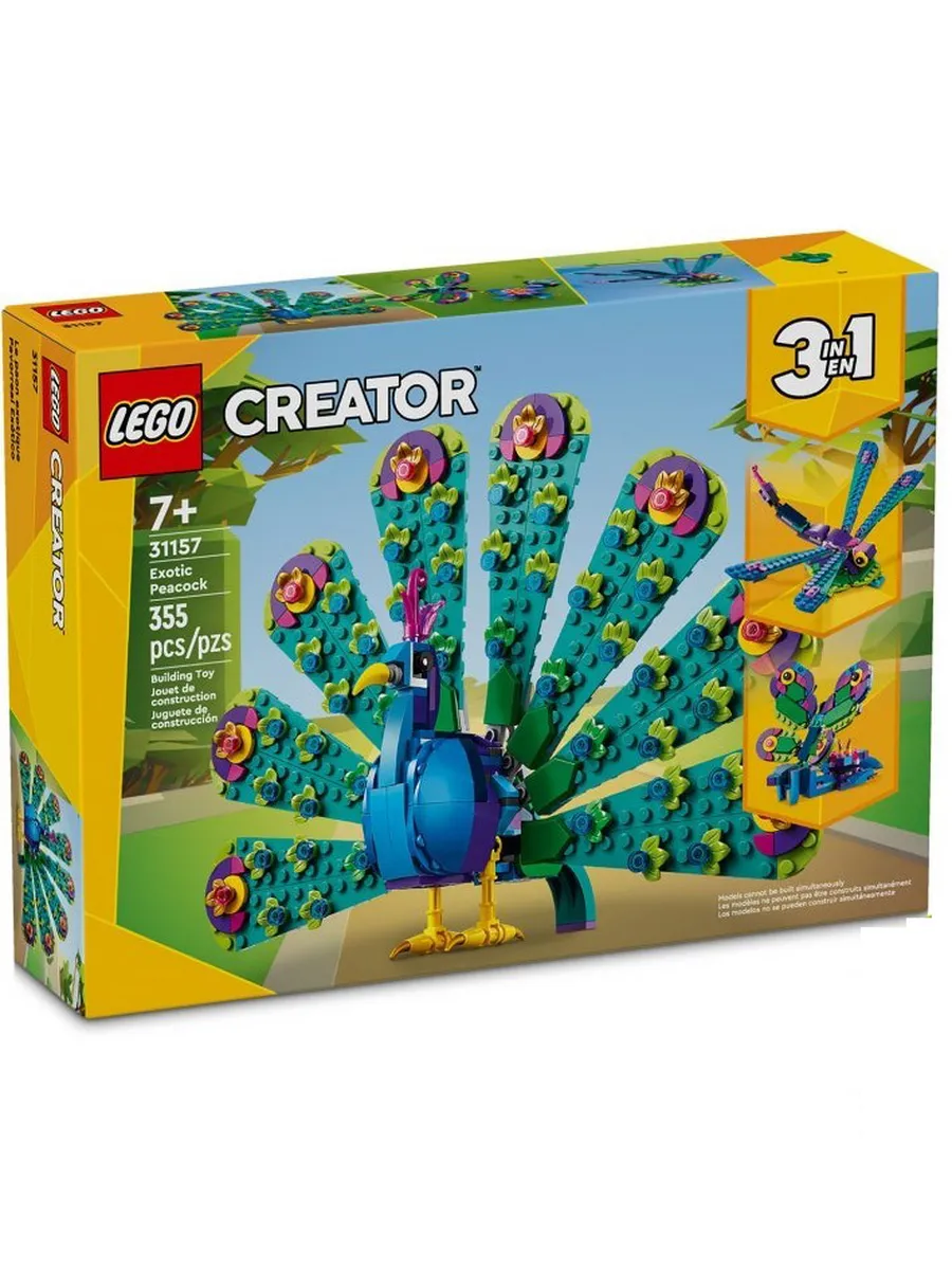 Конструктор LEGO Creator Экзотический Павлин 355 дет. - фото 1