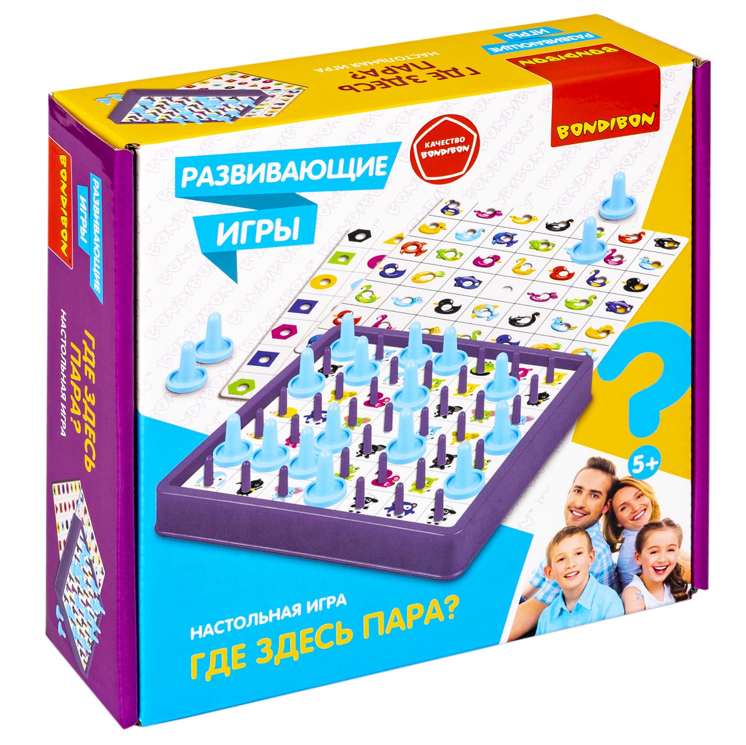 Настольная игра Bondibon на память мемо Где Здесь Пара - фото 3