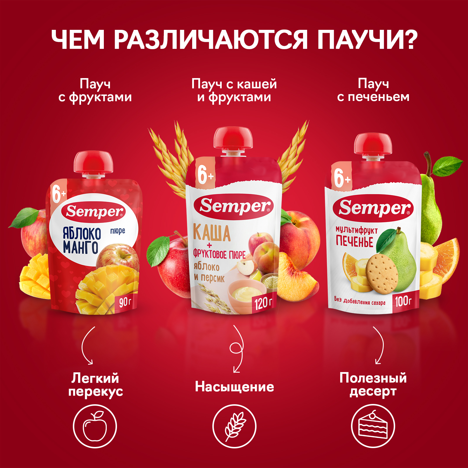 Пюре Semper Персик-Банан с печеньем с 6 мес 100 г - фото 5