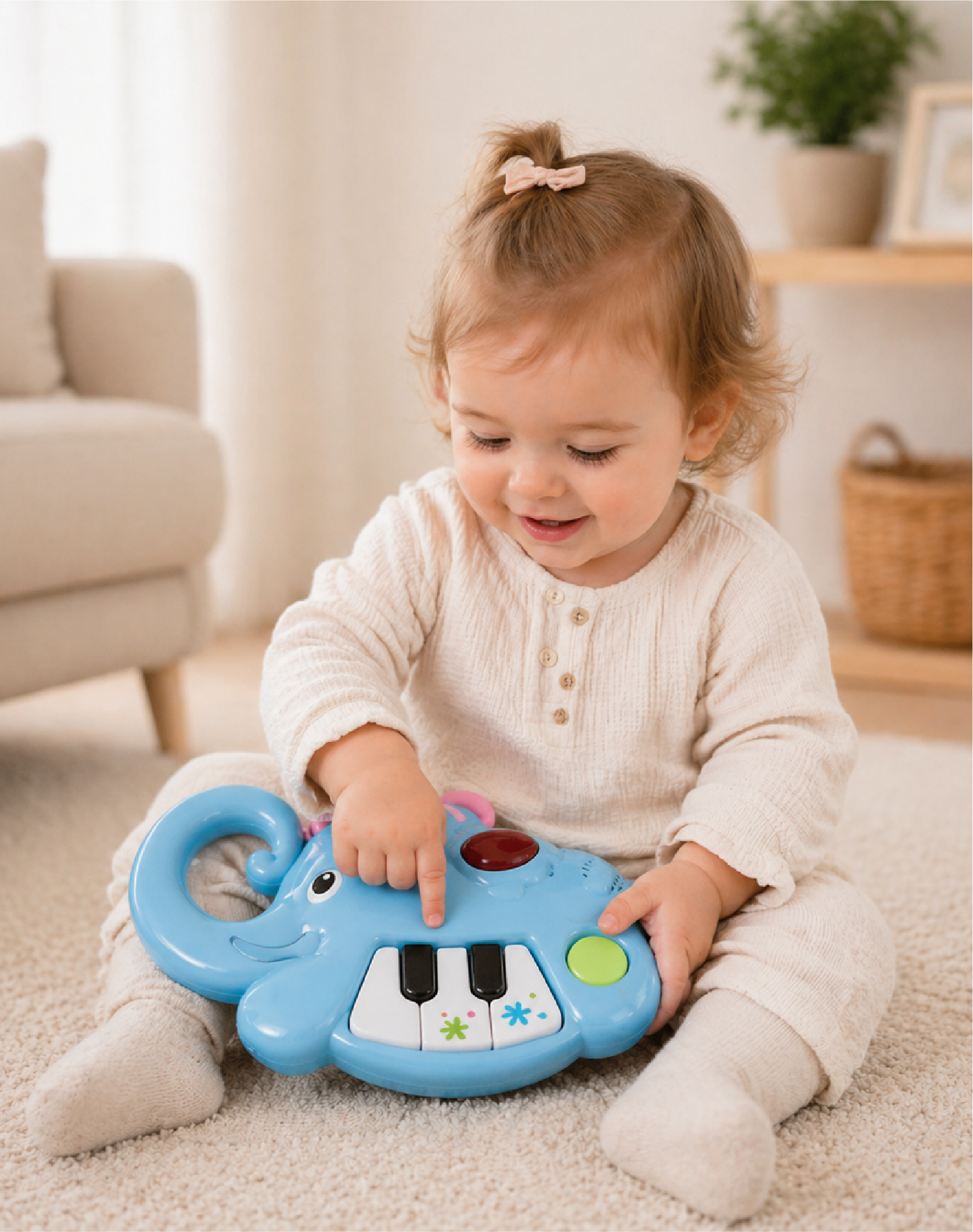 Игрушка музыкальная BabyGo Зверушка пианино - фото 4