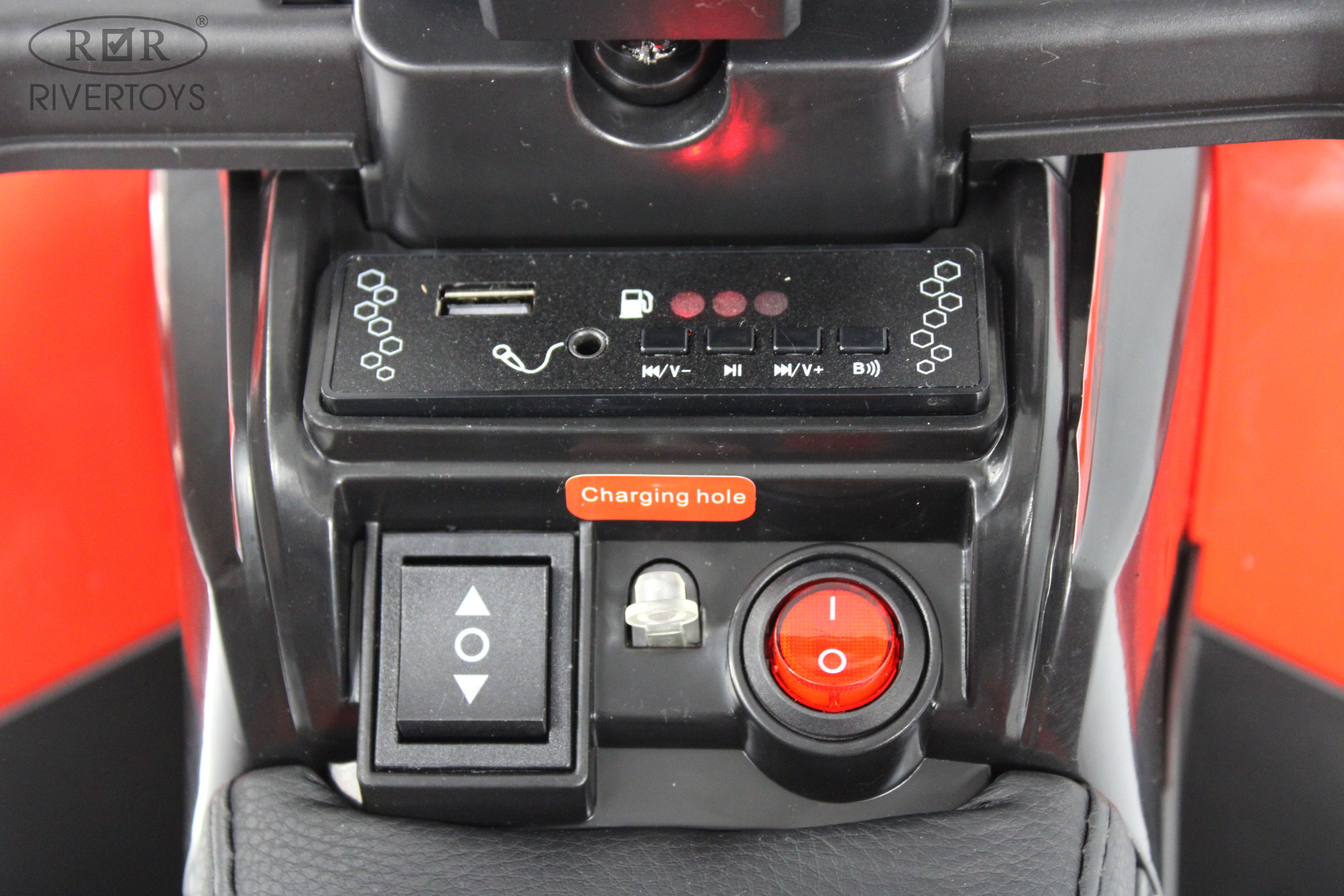 Электромобиль RIVERTOYS F003FF-NEW-RED - фото 8