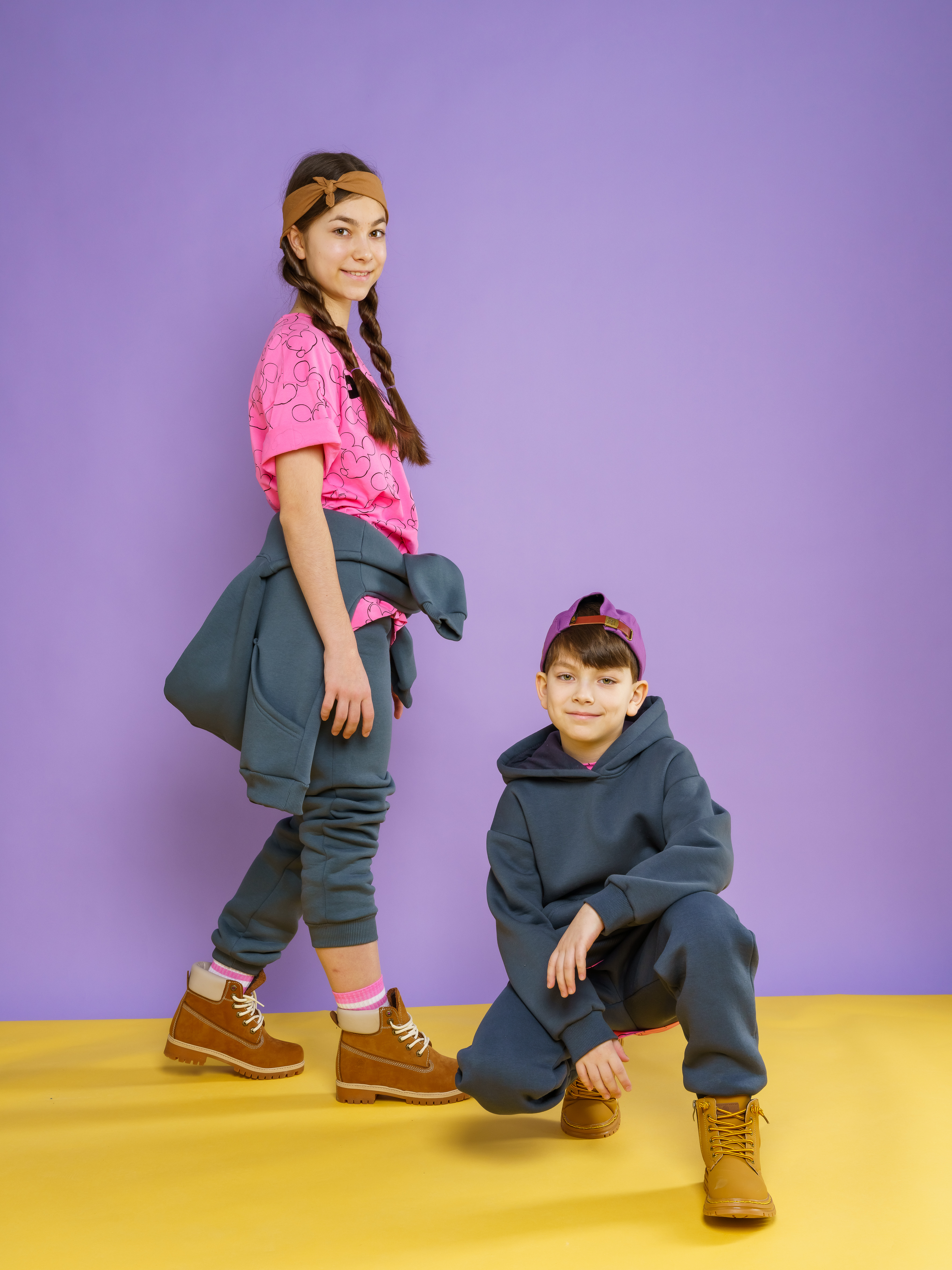 Худи и брюки MALINAKIDS SKFL2092021GRAF - фото 4