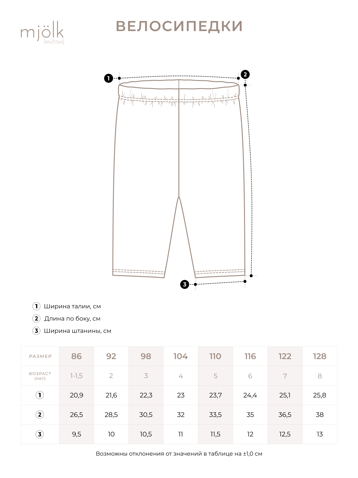 Велосипедки Mjolk 786627 - фото 4