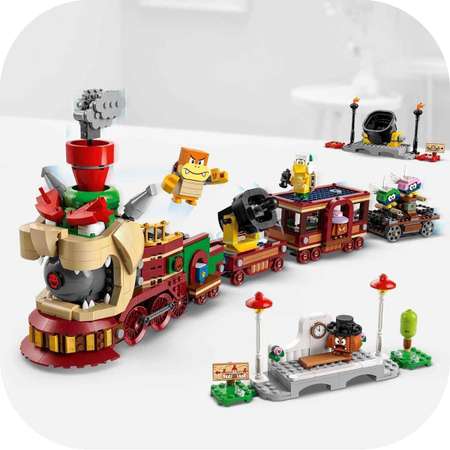 Конструктор LEGO Super Mario Боузер экспресс поезд 1392 дет.