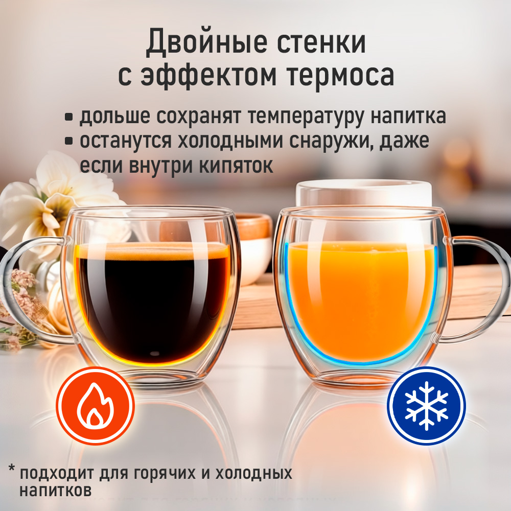 Прозрачные кружки MARTA MT-GD3906B - фото 3