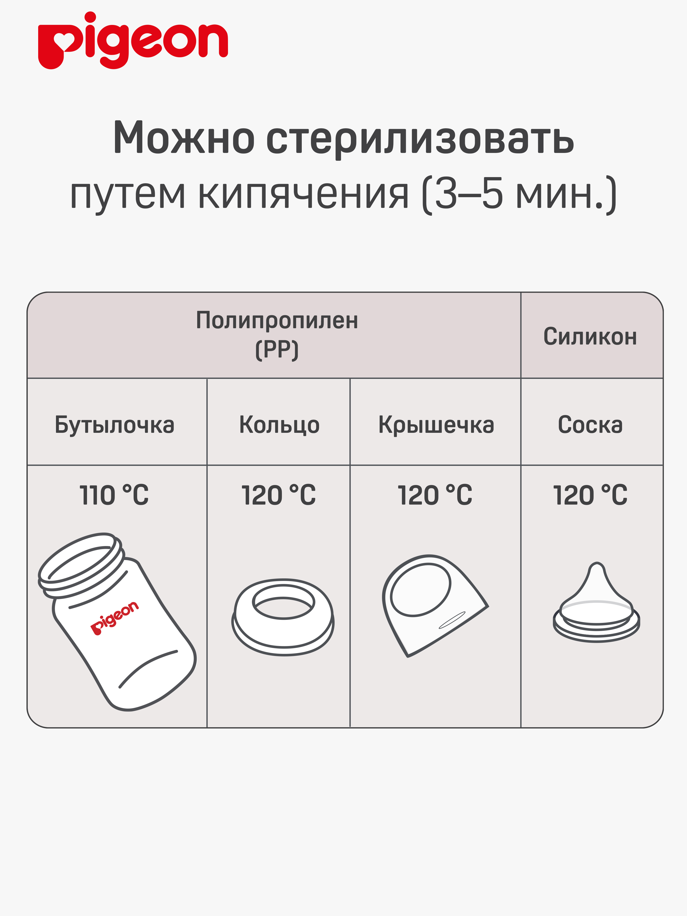 Бутылочка Pigeon 160 мл - фото 8