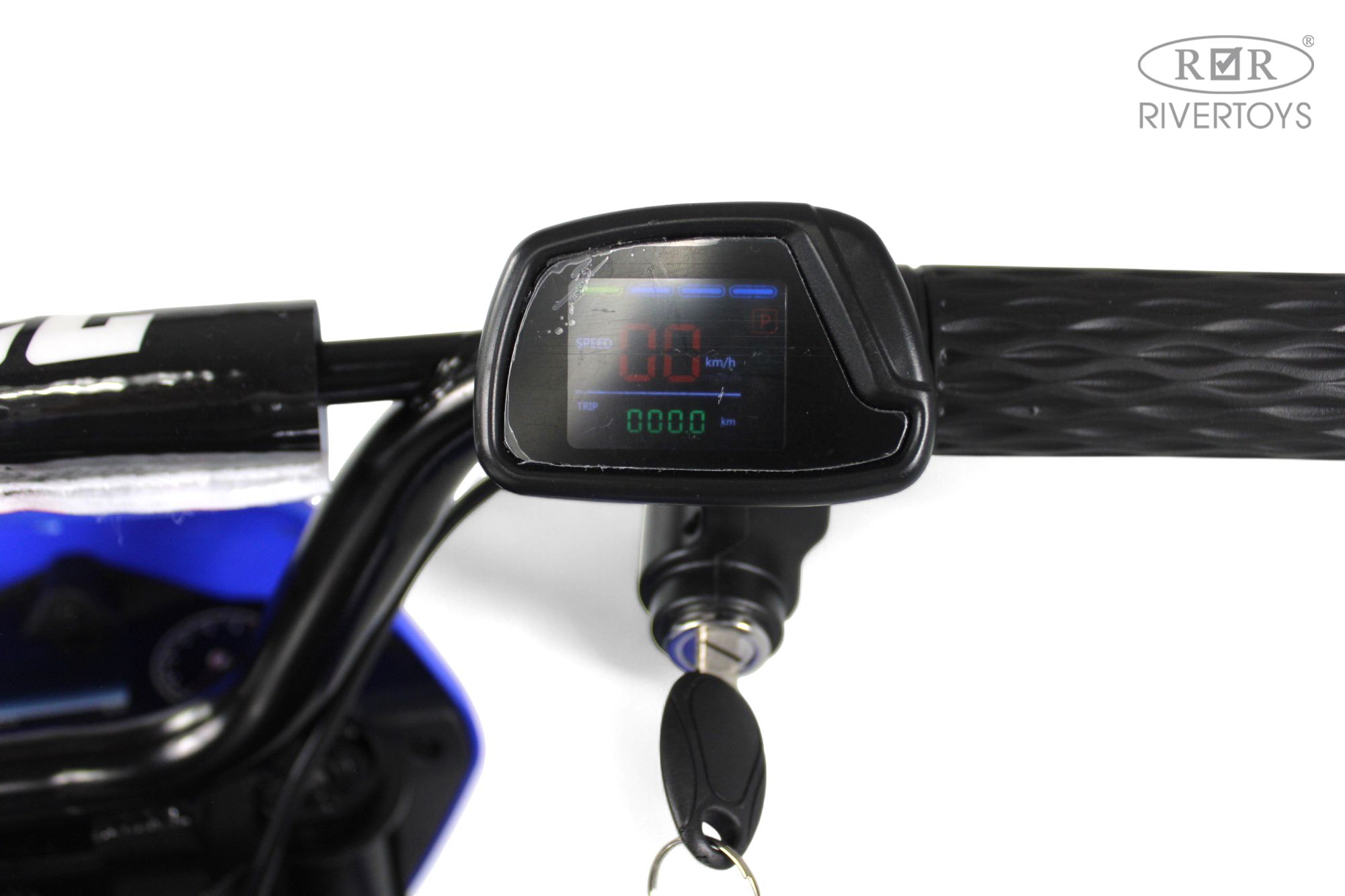 Электромотоцикл RIVERTOYS E777KX-MOTO-BLUE - фото 15