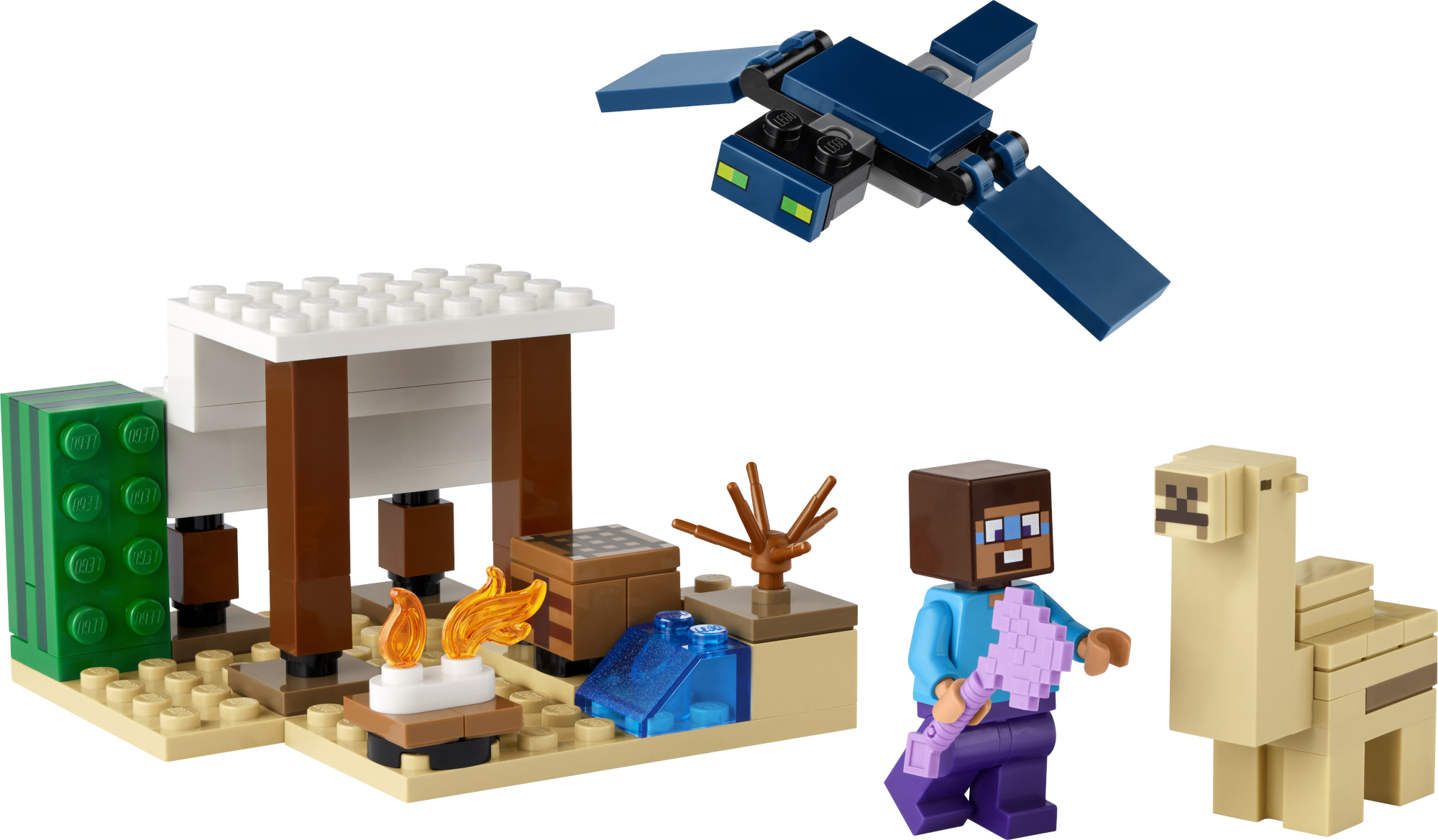Конструктор LEGO Minecraft Экспедиция Стива по пустыне блочный - фото 2
