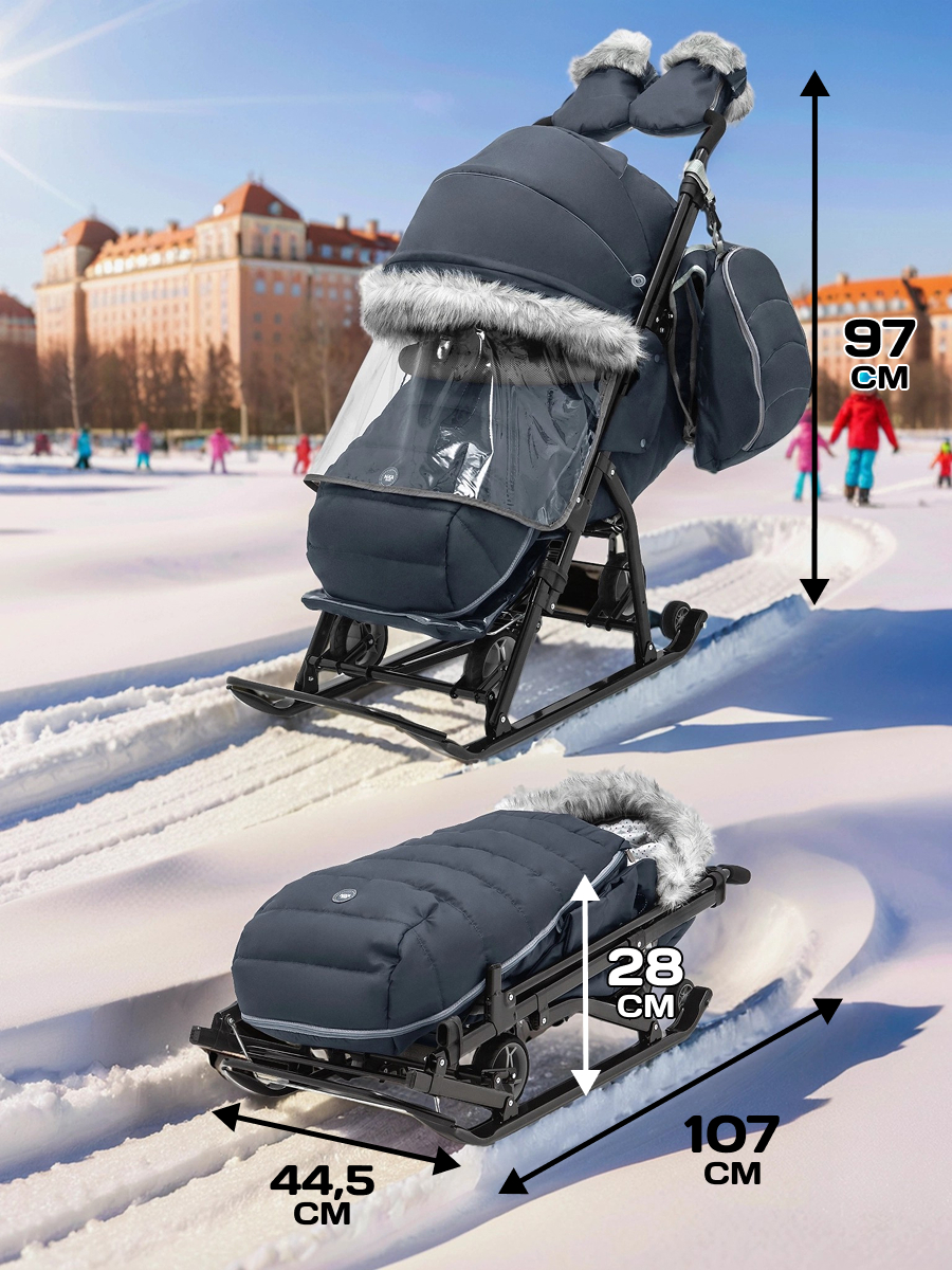 Санки-коляска NiKA kids - фото 2