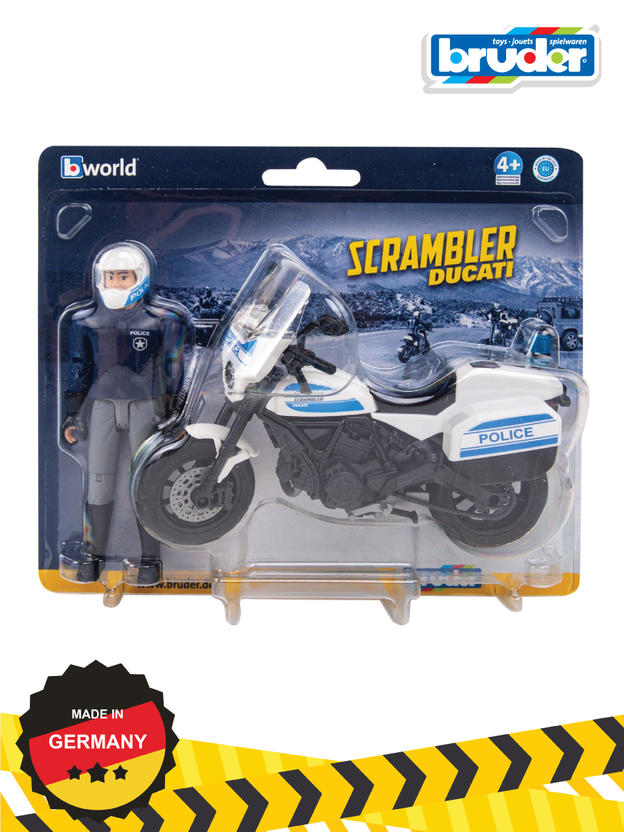 Мотоцикл Bruder Scrambler Ducati с фигуркой 62-731 - фото 6
