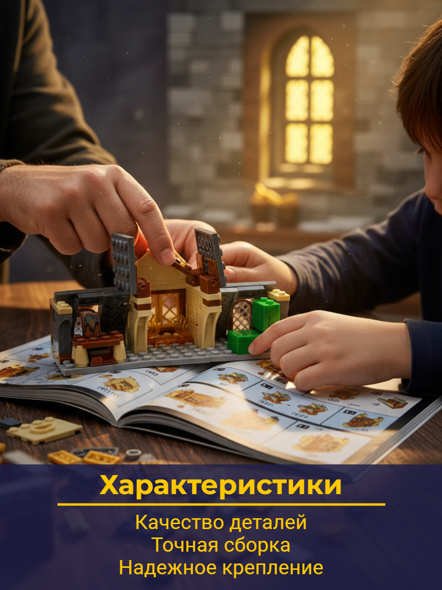 Конструктор ТОТОША Гарри Поттер c led подсветкой 323 дет. - фото 3