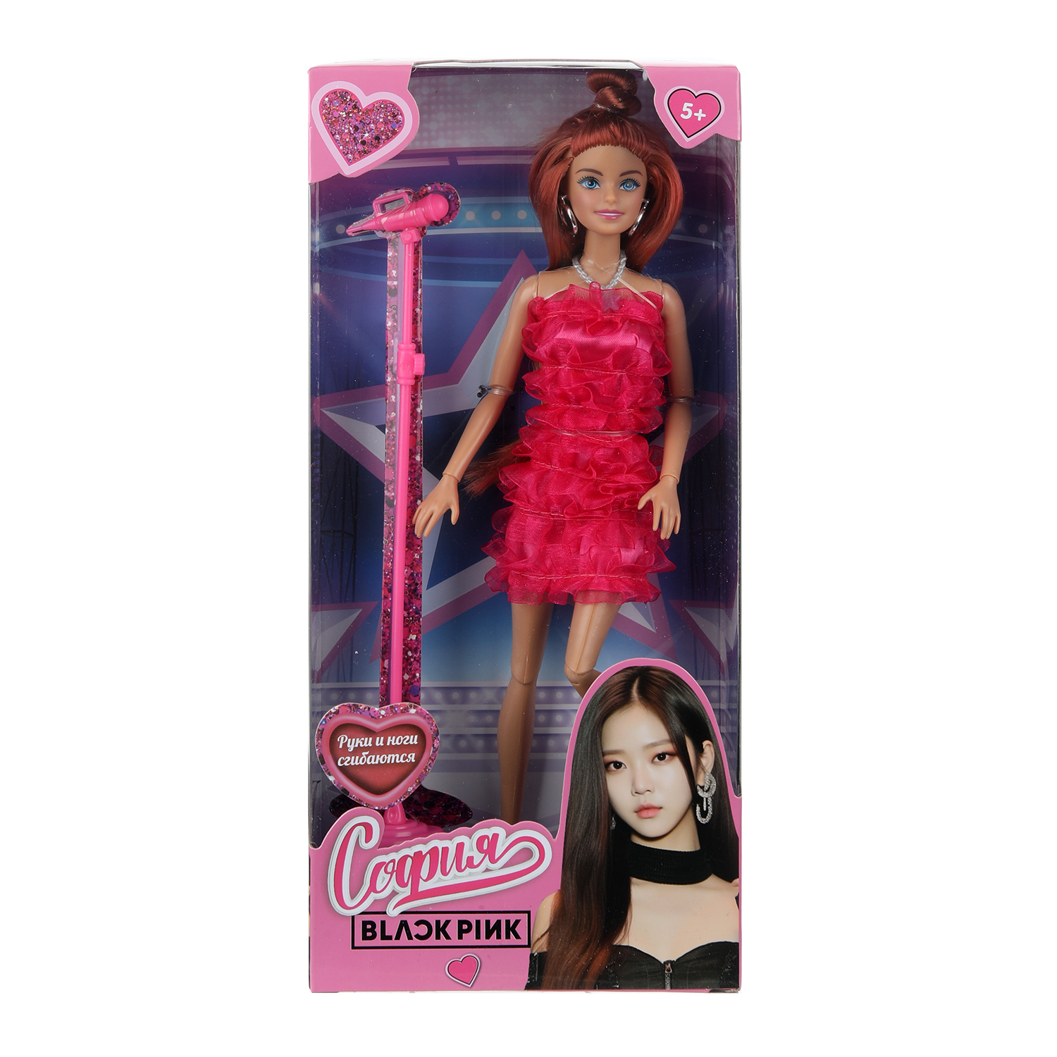 Кукла модельная Карапуз София Black Pink высота 29 см 395570 - фото 1