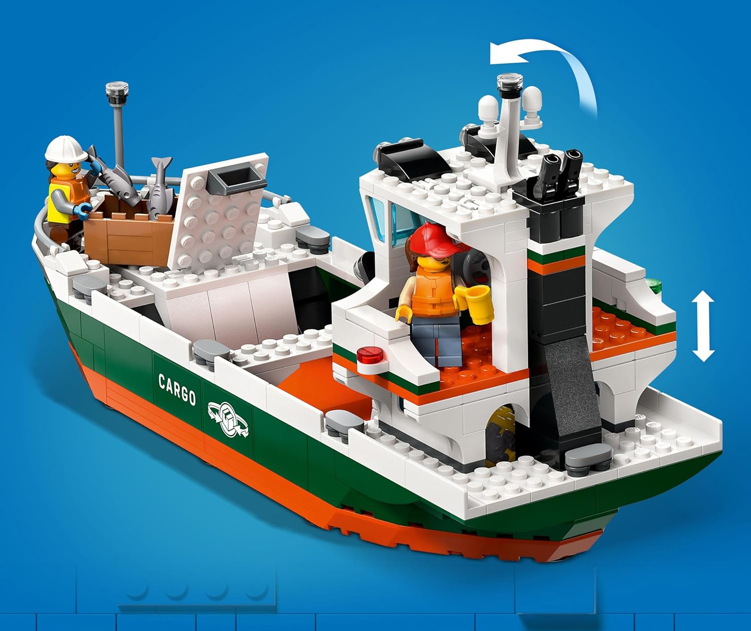 Конструктор LEGO City Seaside Harbor with Cargo Ship 1226 дет. - фото 10