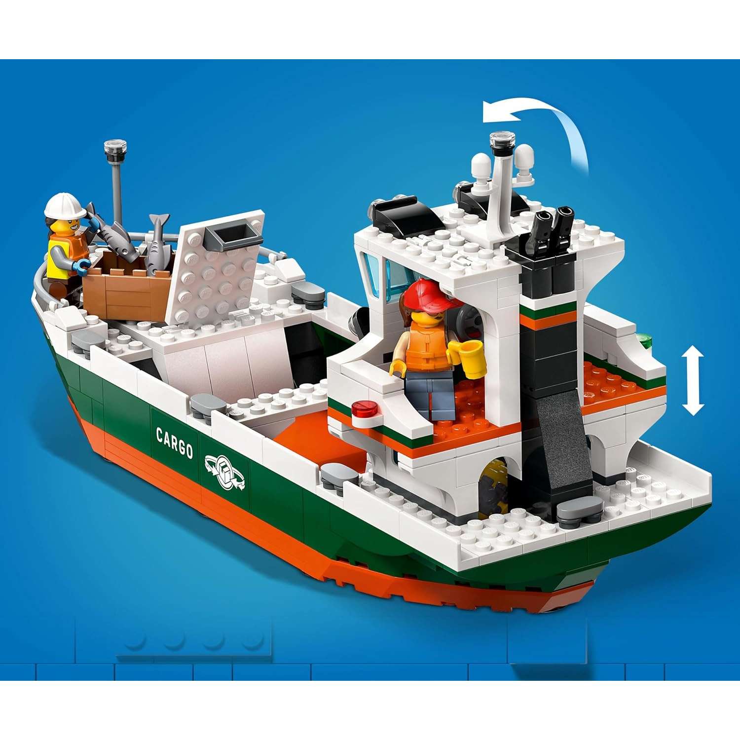 Конструктор LEGO City Seaside Harbor with Cargo Ship 1226 дет. - фото 10