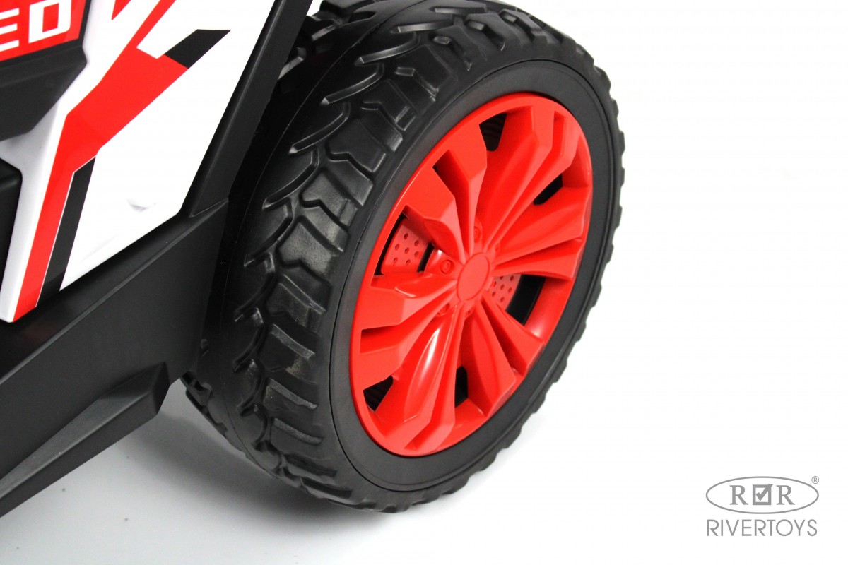 Электромобиль RIVERTOYS F888FF-A-4WD-RED С пультом ДУ - фото 15