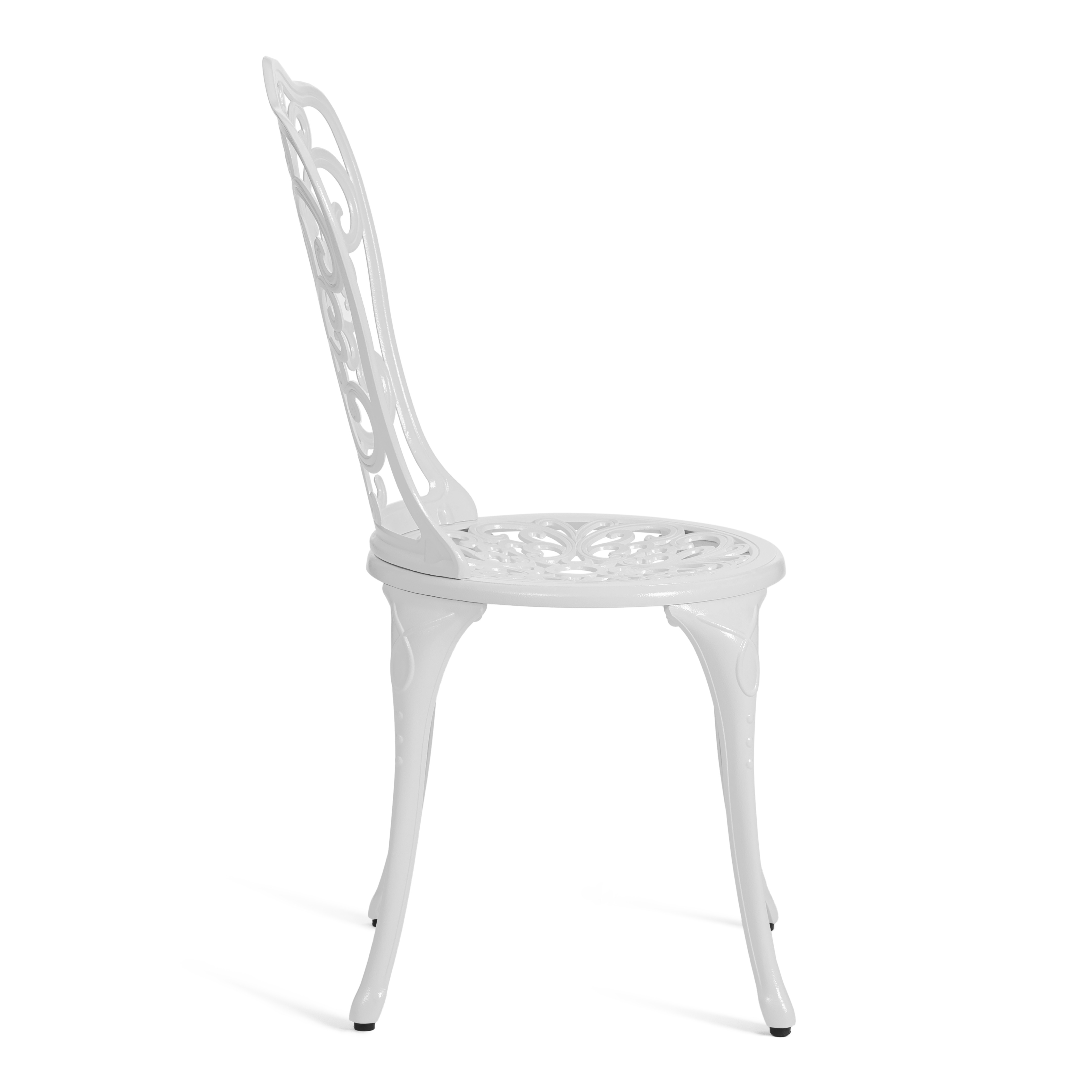 Комплект садовых стульев TETCHAIR Моцарт алюминиевый сплав 53х41х89см белый - фото 3