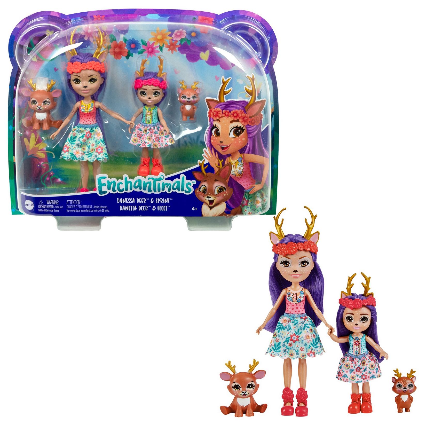 Кукла мини Enchantimals Данесса и Данетта Оленни HCF80 - фото 7