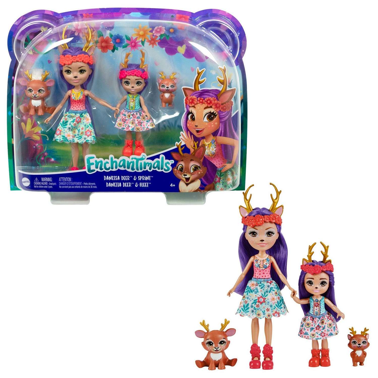 Кукла мини Enchantimals Данесса и Данетта Оленни HCF80 - фото 7