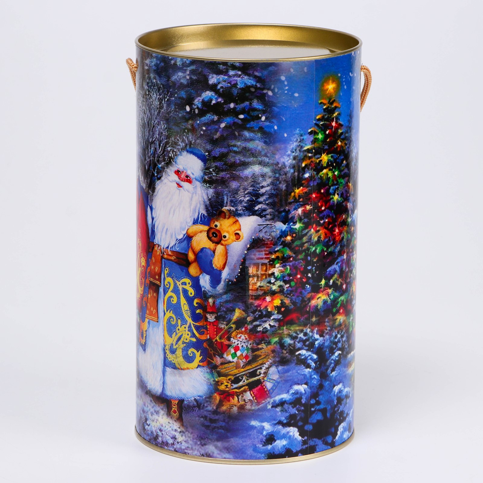 Подарочная коробка Sima-Land тубус «Дедушка Мороз», 120 х 220 мм - фото 4