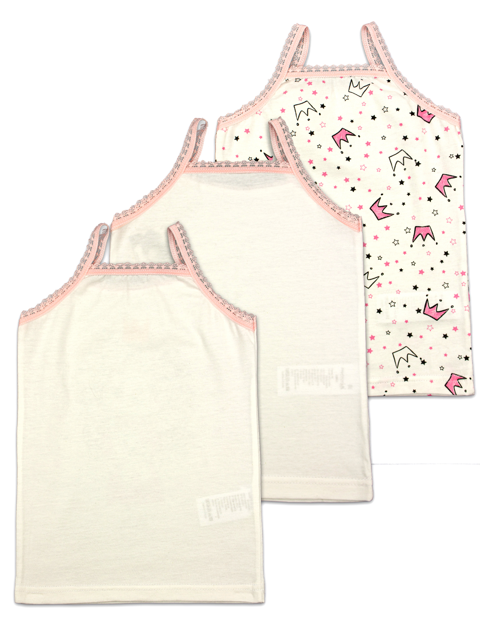 Майка 3 шт Babycollection 636/mkb002/sph/k3/005/p1/W*dмолочный,розовый - фото 7