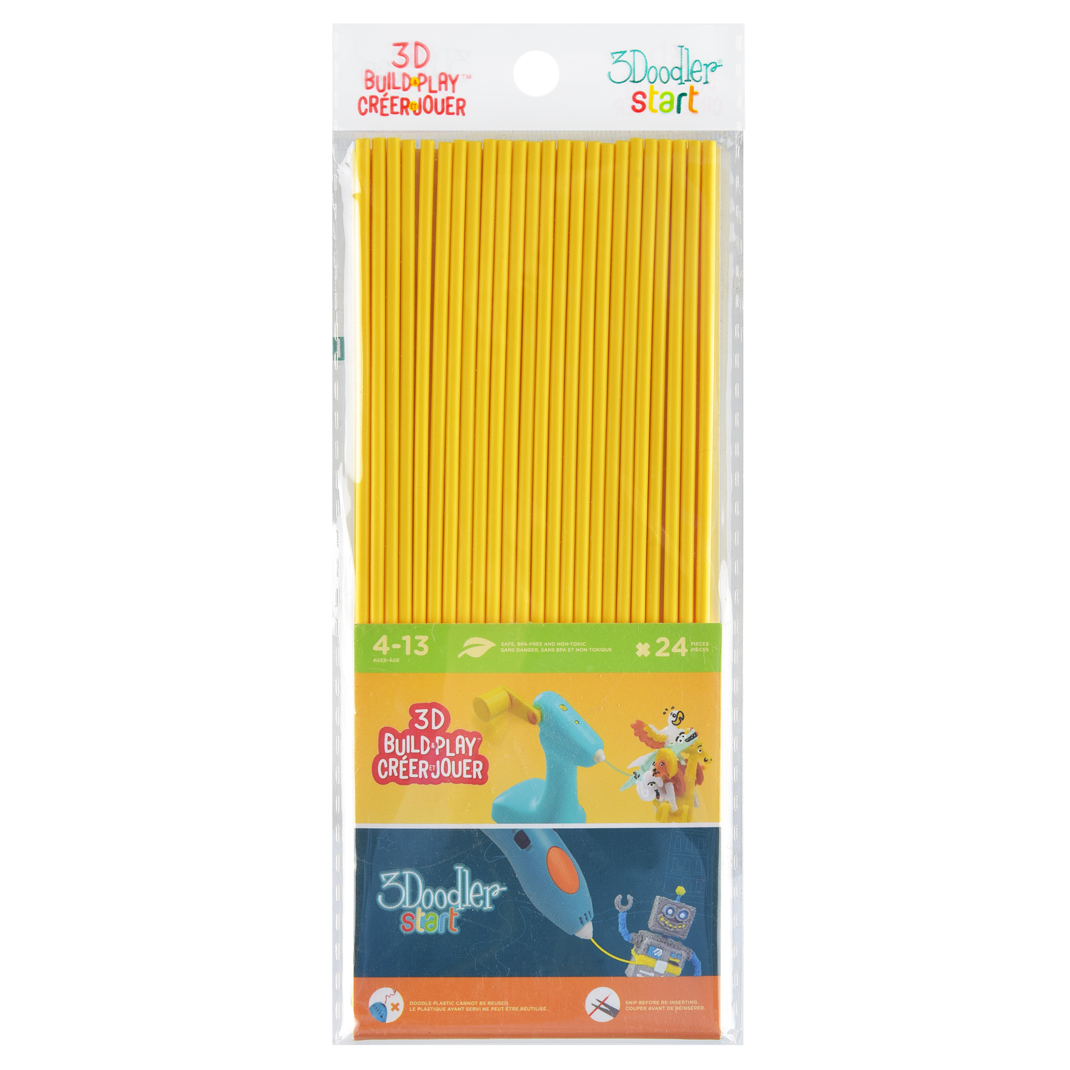 Пластик 3Doodler Star Желтый - фото 1