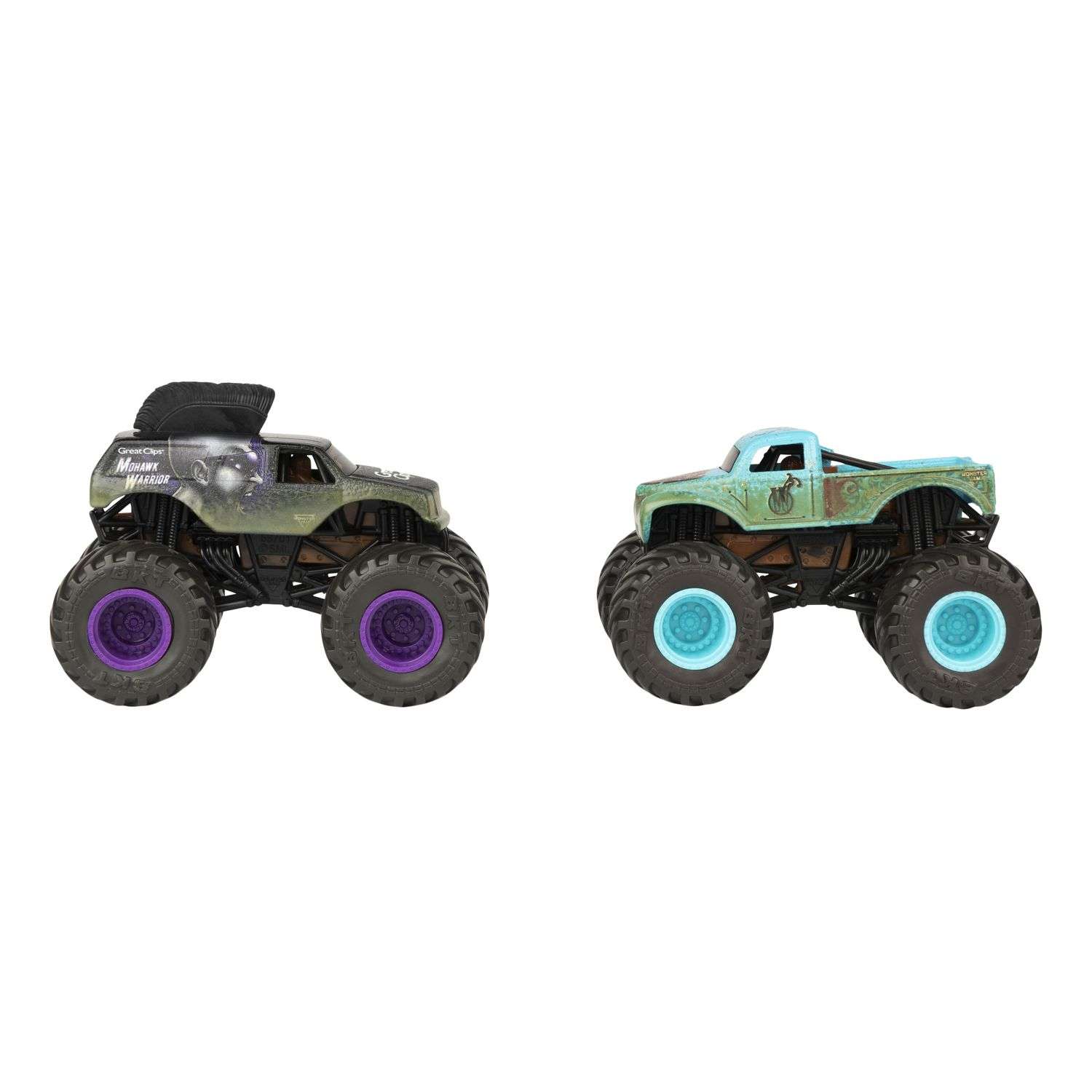 Автомобиль Monster Jam Mhw Warrior V Whiplash 1:64 6044943.0 - фото 4
