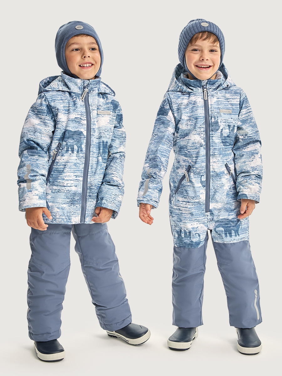 Комбинезон NIKASTYLE 8м1326 деним/серый - фото 7