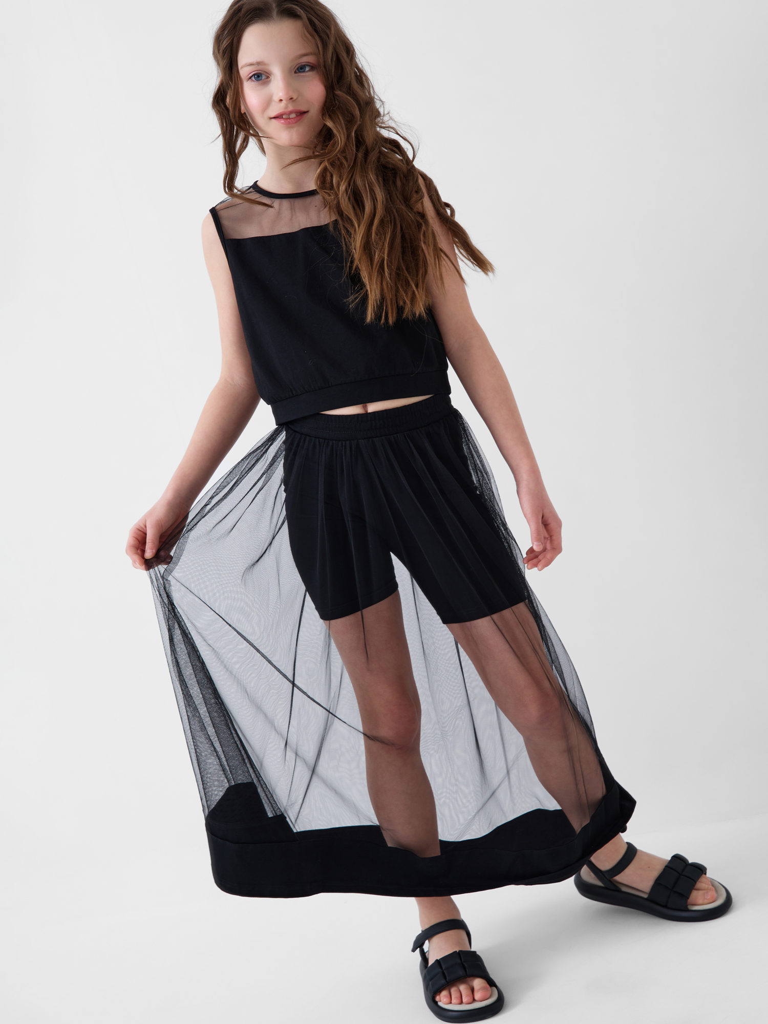 Футболка и юбка-шорты PlayToday 12621503 - фото 2