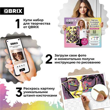 Картина по номерам QBRIX Pop-art