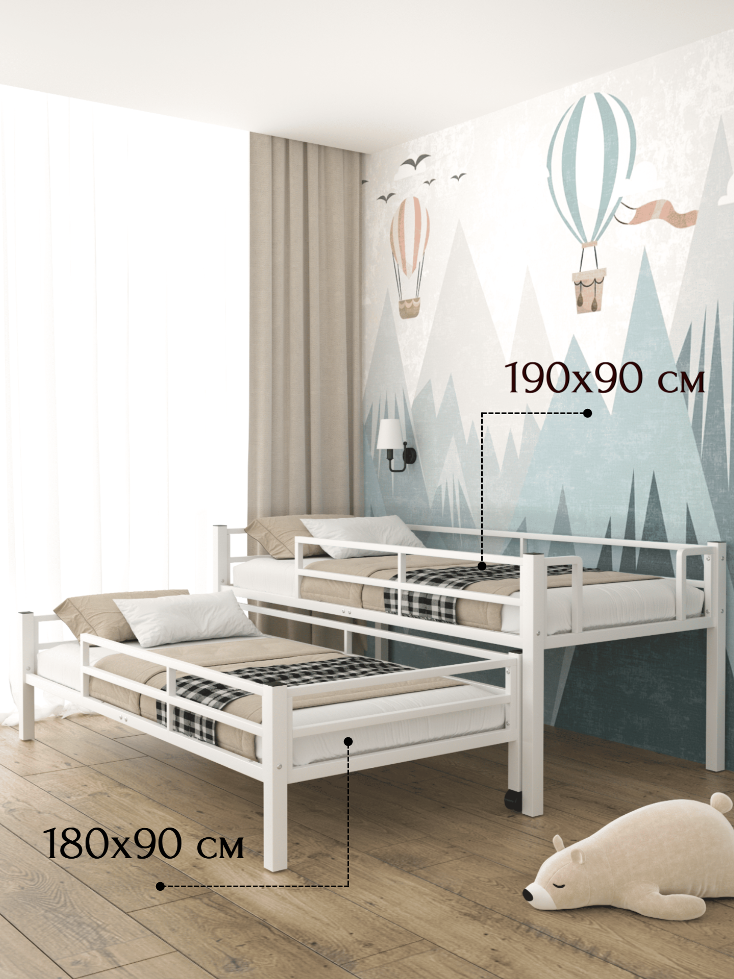 Кровать REDFORD (белый) - фото 1