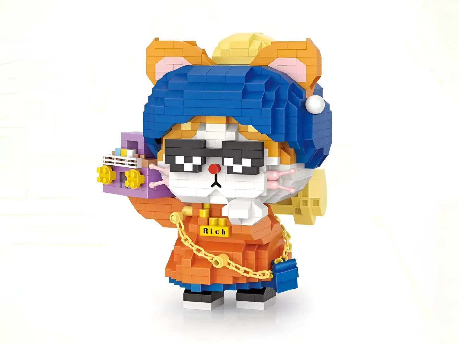 Конструктор Loz Котик репер из мини-блоков 880 дет. - фото 1