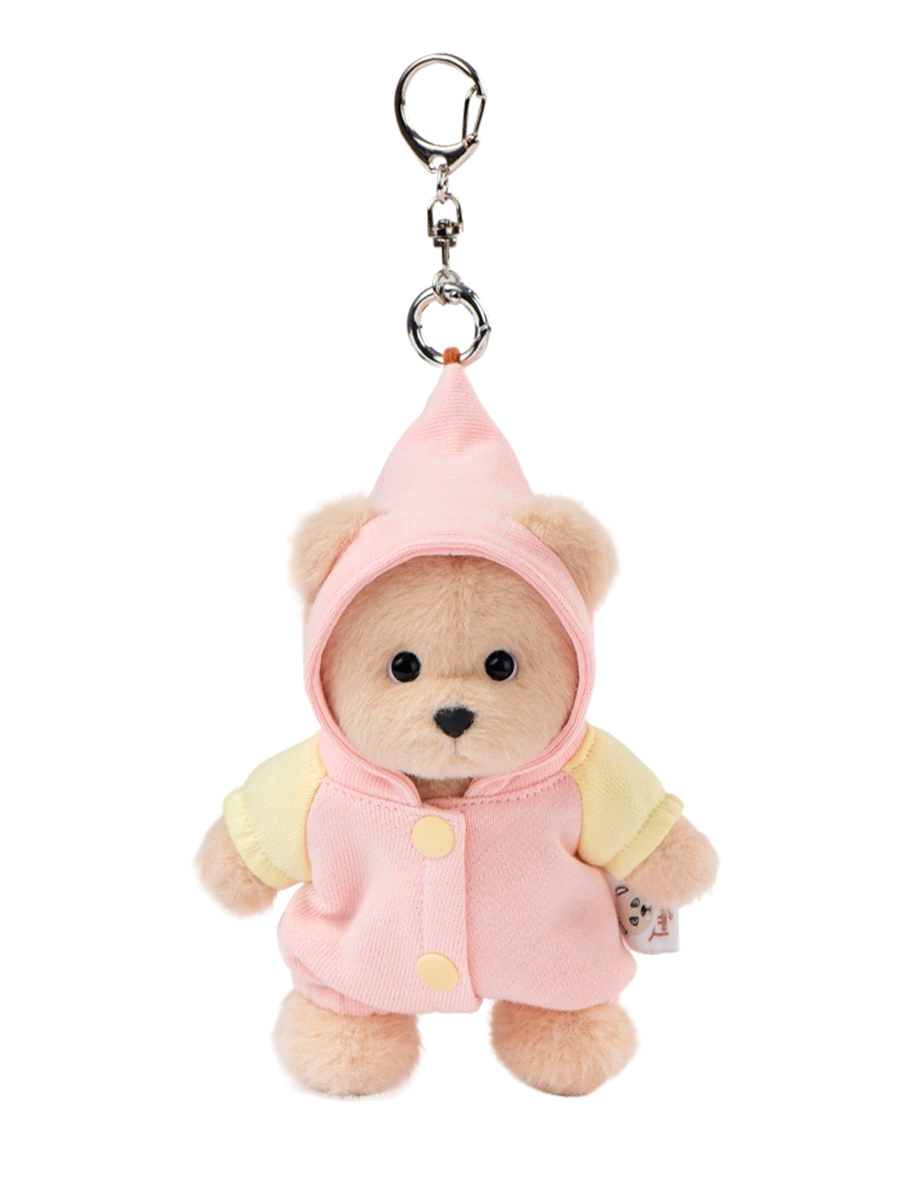 Мягкая игрушка TeddyTales Медведь костюм Зефирка брелок - фото 1