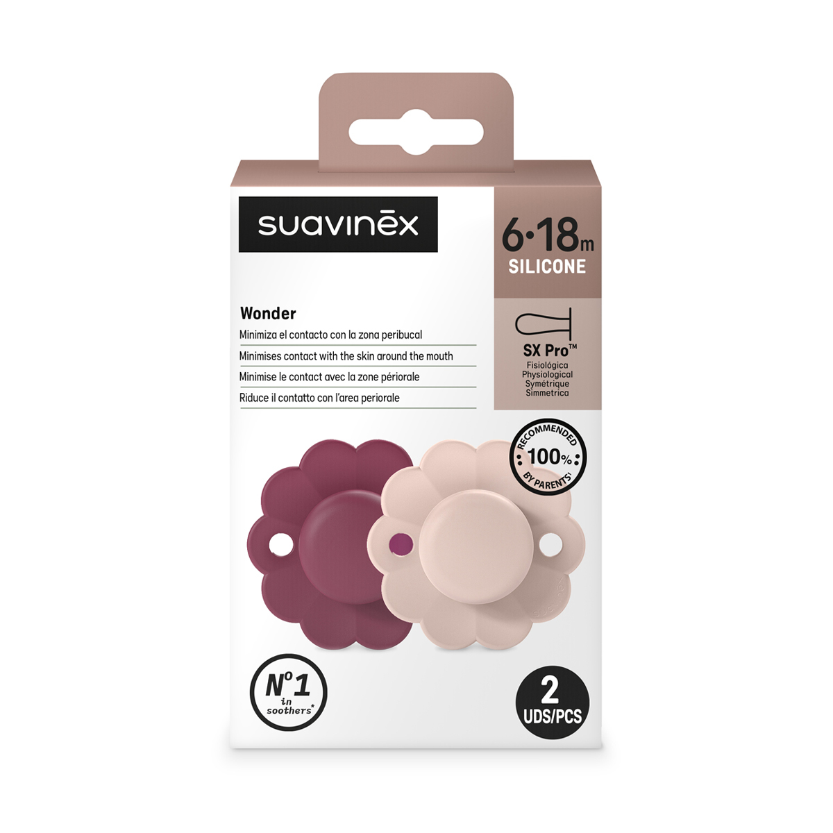 Пустышка Suavinex силикон ортодонтическая от 6 мес. 2 шт. - фото 4