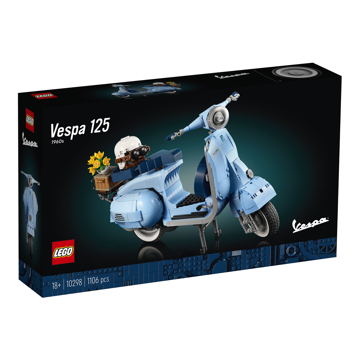 Конструктор LEGO Creator Expert Мотороллер Vespa блочный - фото 9