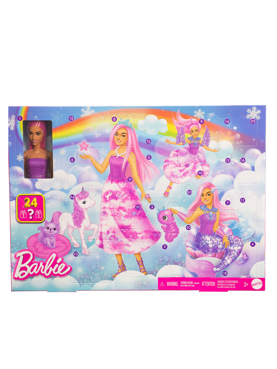 Кукла модельная Barbie Dreamtopia Адвент календарь русалка Барби высота 29 см JFL66 - фото 9