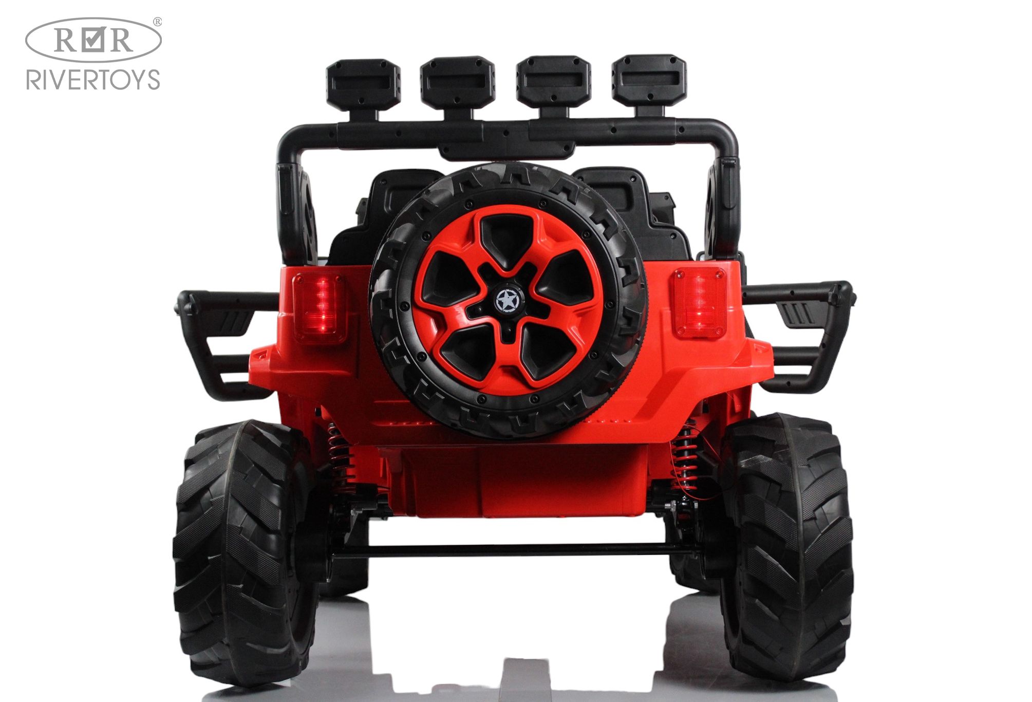 Электромобиль RIVERTOYS М707БХ Red С пультом ДУ - фото 6
