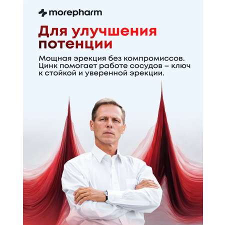 БАД morepharm Цинк хелат для мужчин