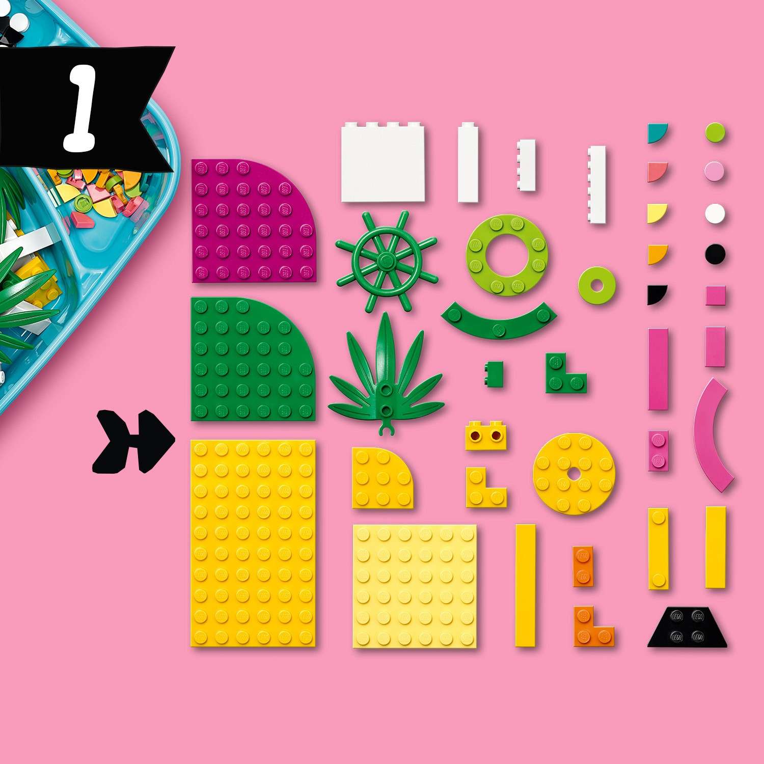 Конструктор LEGO DOTS Подставка Ананас блочный - фото 14