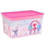 Коробка Полимербыт Trolls 16л Розовая 4371771