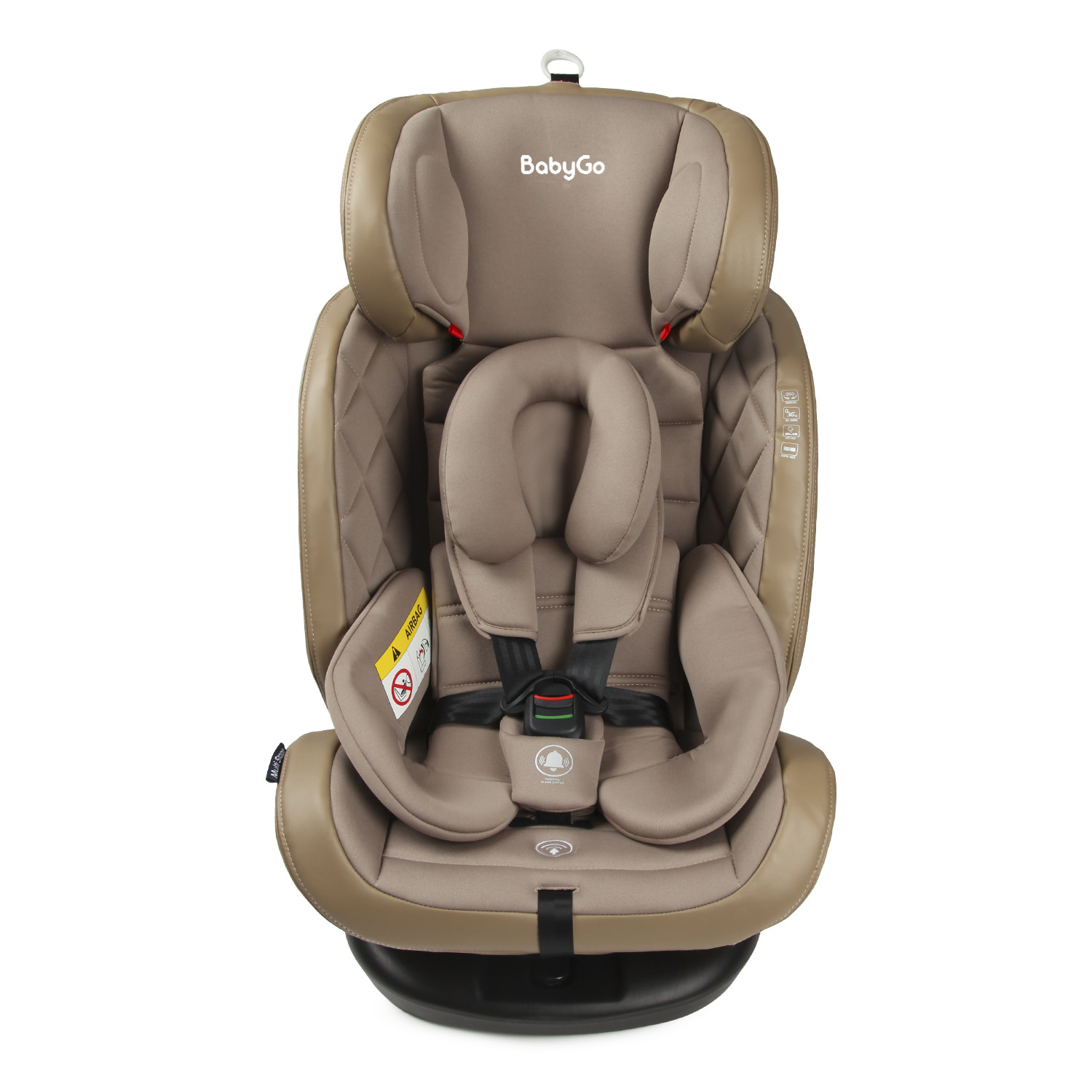 Автокресло BabyGo Multi-Stage New Isofix 0+/1/2/3 (0-36 кг) бежевый - фото 11