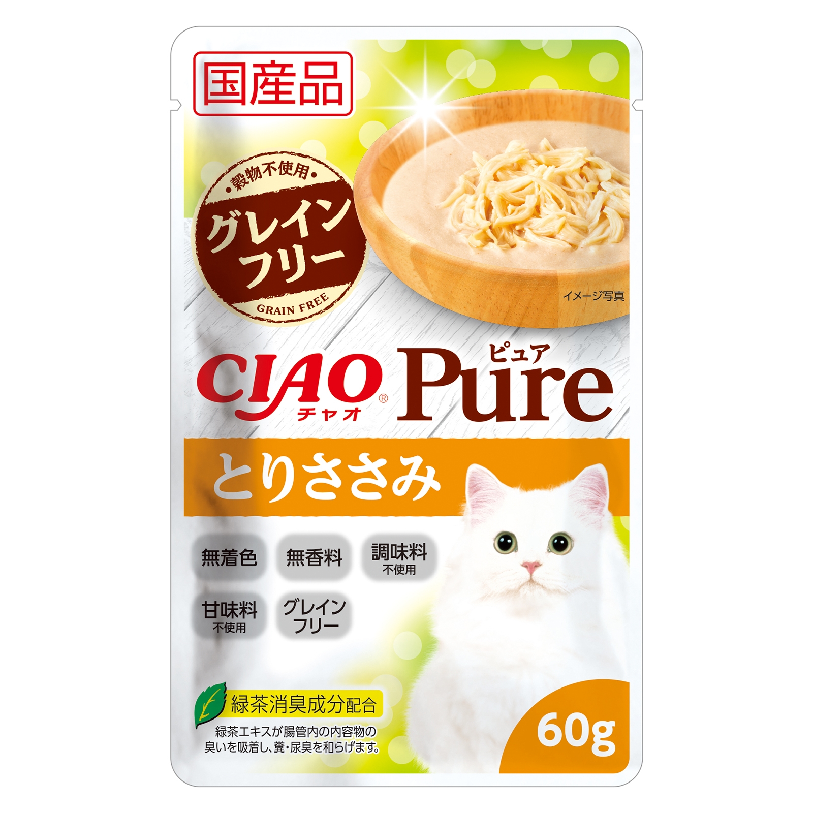 Корм для кошек INABA Чао Пьюр куриное филе пауч 60г - фото 1