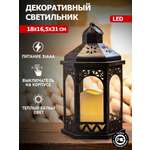 Фонарь-светильник NEON-NIGHT декоративный светодиодный со свечкой и подвесом