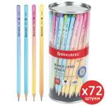Карандаши чернографитные Brauberg 72 шт.