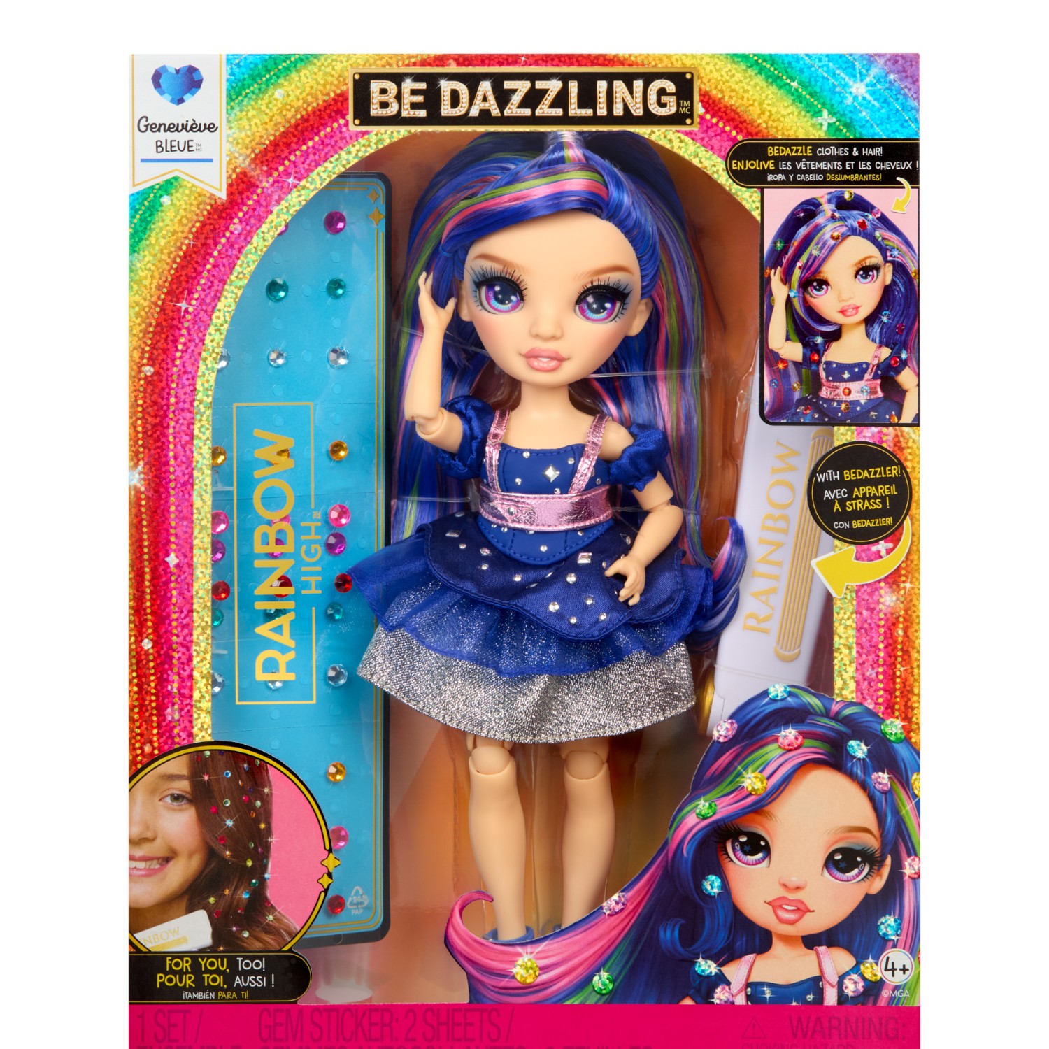 Кукла модельная Rainbow High Dazzling Женевьева с акс. 70780 - фото 1