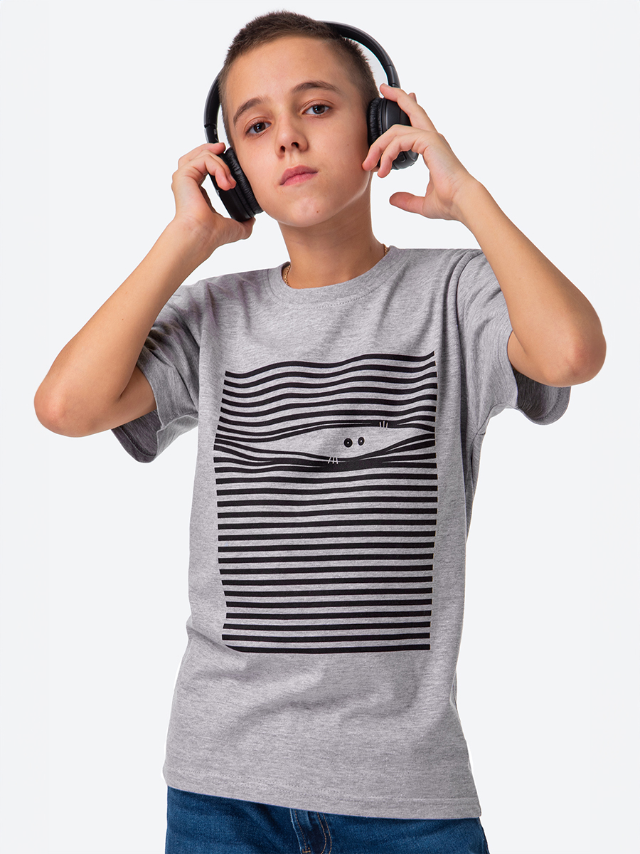 Футболка HappyFox HF55011Mбарабашка,серыймеланж - фото 6