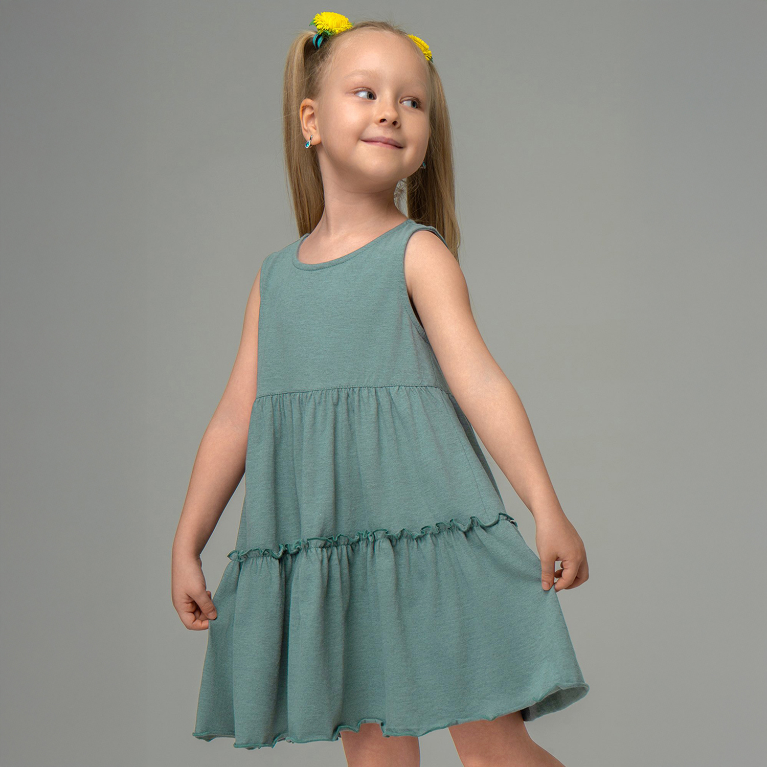 Платье HappyFox HFLUN2119сухая.трава - фото 1