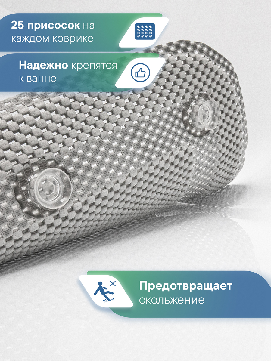 Коврик для ванной VILINA 43 x 90 см - фото 3