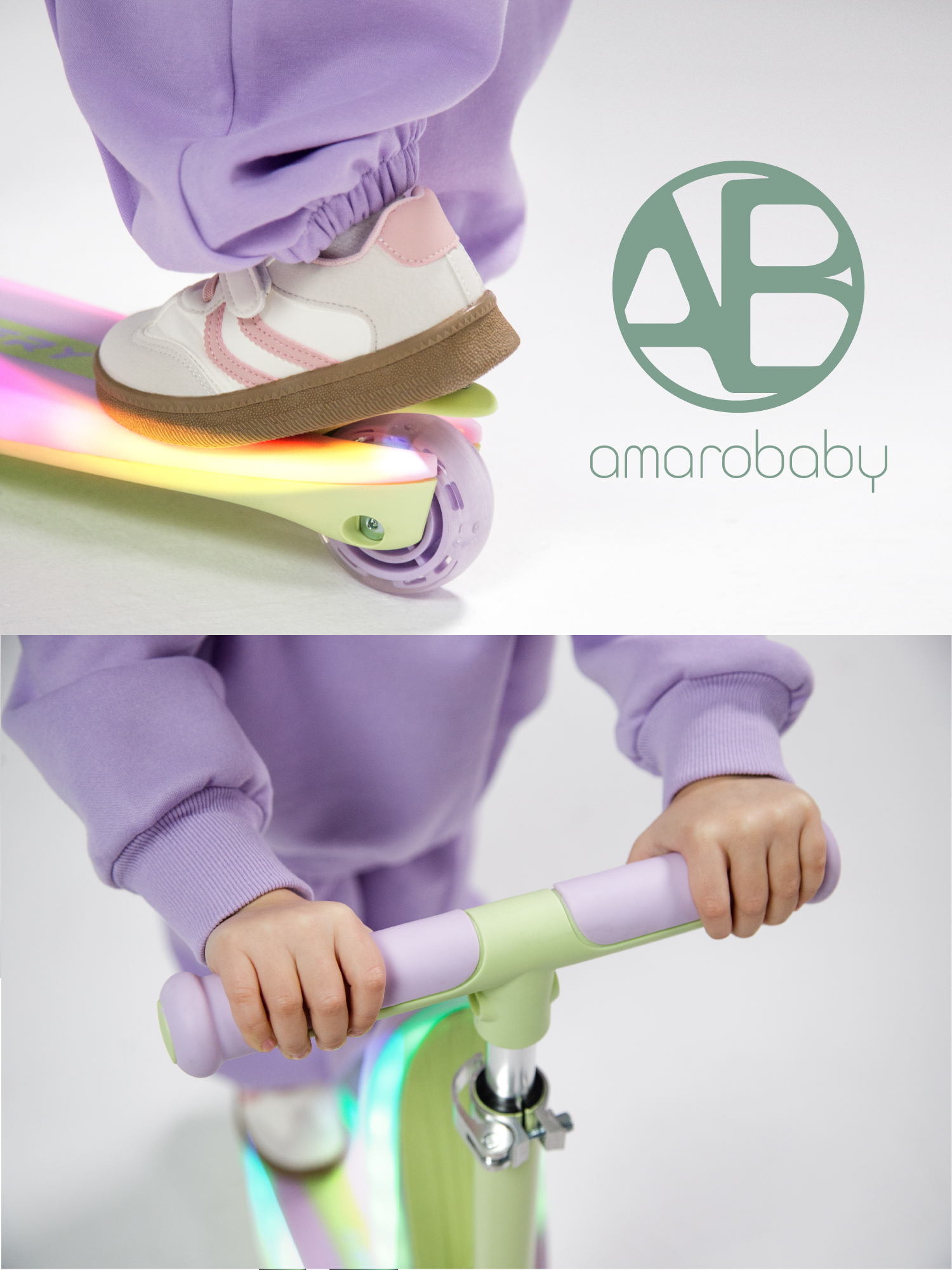 Самокат Amarobaby трехколесный - фото 21