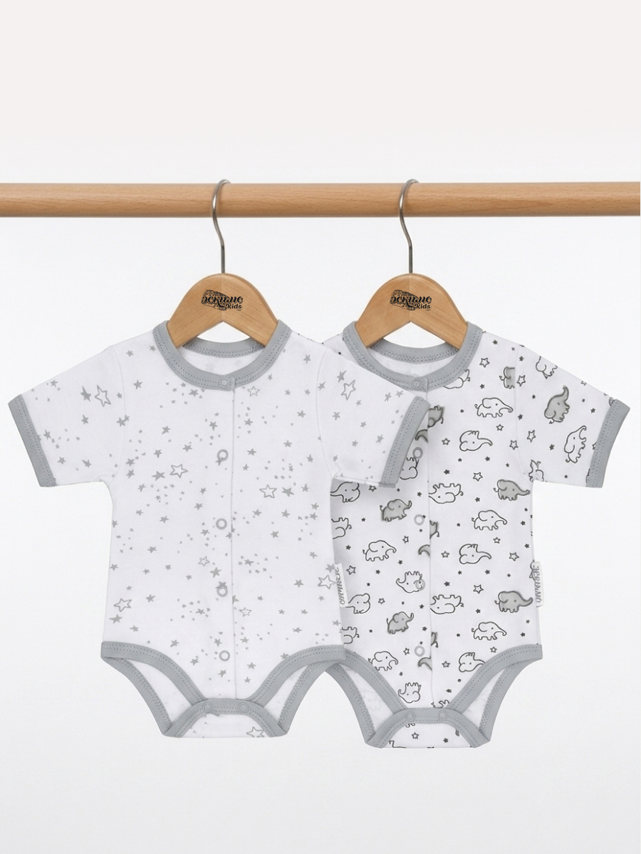 Изображение товара Боди Эскимо 2 шт: хлопковый трикотаж, 62 размер