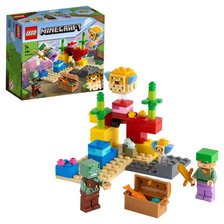 Конструктор LEGO Minecraft Коралловый риф блочный